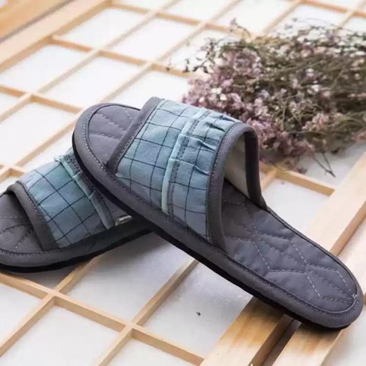 手工千层底超静音软底布艺拖鞋 男款 商品图3