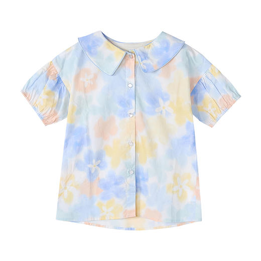 笛莎Deesha 童装女童衬衫2025夏新款女童甜美印花衬衫 商品图4