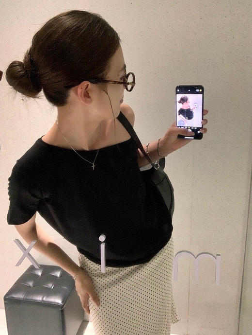 一字肩T（锁 商品图2