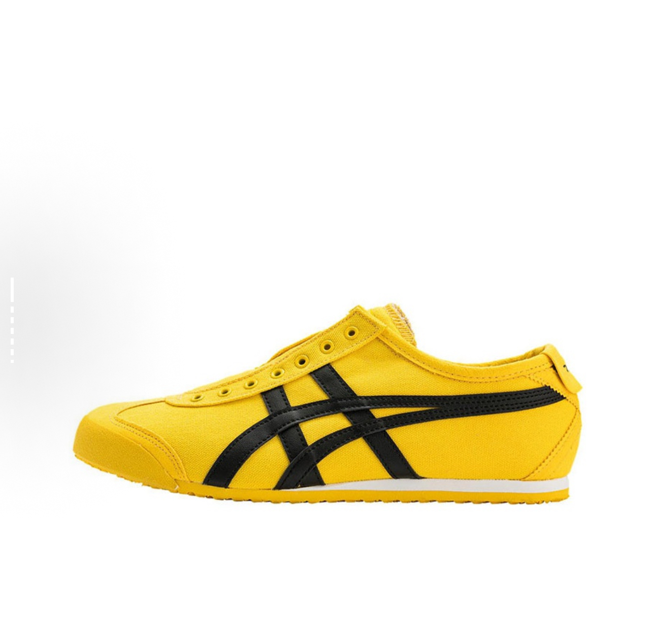 Onitsuka Tiger鬼冢虎MEXICO66 李小龙配色 帆布一脚蹬款式 不用系鞋带  走路一点都不累脚 百搭休闲 元气满满！和春日阳光适配度简直100分！