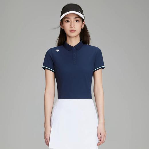 点此购买 迪桑特夏季女士短袖翻领运动风polo衫 qk 313848 商品图6