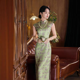 2025年春夏新款改良旗袍无袖长款日常复古新中式国风老上海旗袍