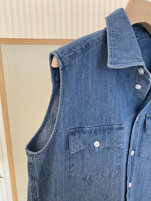 【高品质私服】【MU女士钱布雷无袖衬衫】春夏日穿着不闷汗、不束缚N1267-CC【无标出货 介意慎拍】 商品图10