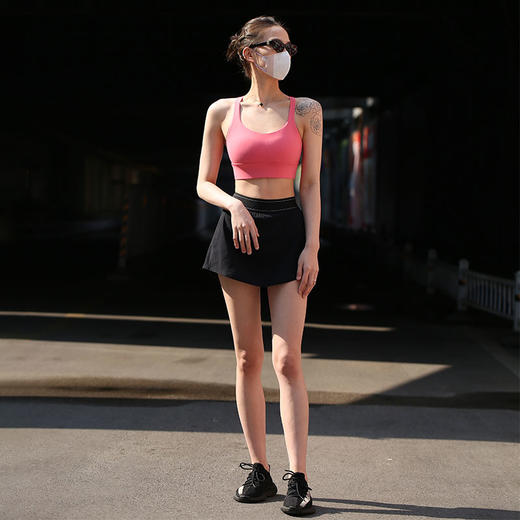 Beemen瑜伽短裙女夏季假两件高腰运动跑步防走光网球裙 商品图4