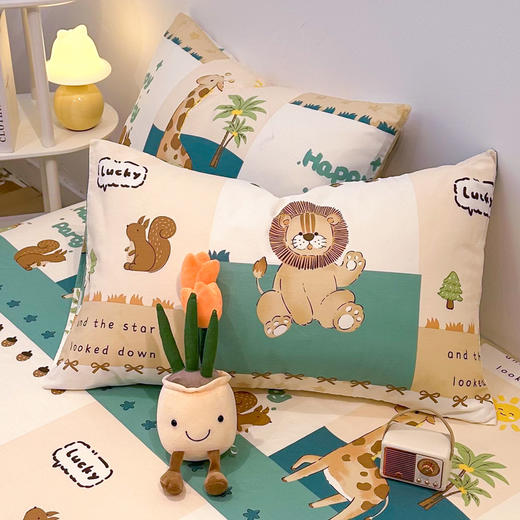 自然醒40支全棉纯棉床笠单件防尘罩床垫套儿童全包防滑固定席梦思保护套床罩三件套JY 商品图12