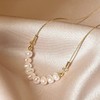 【法式Smile❗金丝链微笑巴洛克】微笑弧度的精心设计，珠光韵彩异形淡水珍珠，项链简约冷淡风个性气质网红锁骨链七夕礼物QQ 商品缩略图3