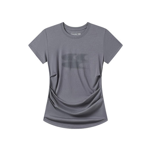 CryingCenter2025新配色凉感系列天丝莫代尔渐变logo褶皱收腰上衣 商品图10