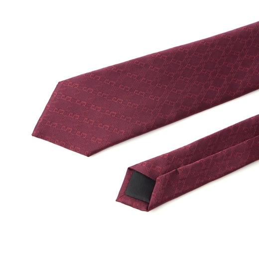 【婚礼季】柒牌男装配饰领带商务休闲西装衬衫领字母提花男士手打领带礼盒装129F70080 商品图3