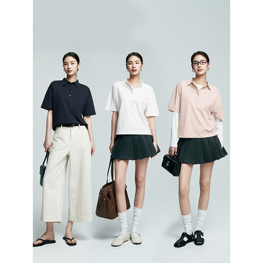 棉仓363601036-初棉速干仿棉-压胶领poloT恤 商品图4