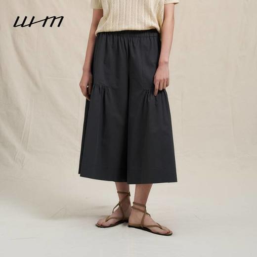 2楼素然斜纹强捻棉布抽褶宽松长裤吊牌价1650 商品图0