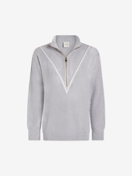 Varley - Calva Knit - Pearl Blue - 女装 - 半拉链卫衣 - 珍珠蓝 商品图0