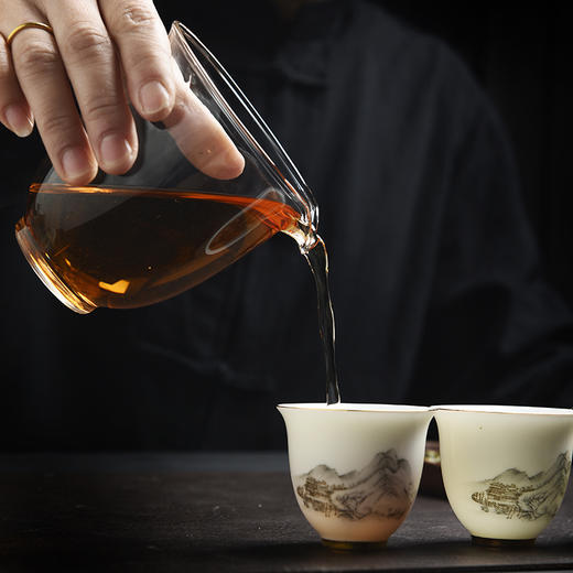 八马茶业 | 茶阅山河图套组（盖碗、品茗杯、壶承、公道杯） 商品图3