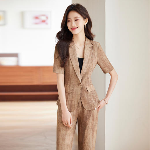 雀说夏季新款高级感通勤显瘦小西服AL8230 商品图3