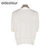 oldcolour夏季新款纯色时尚新中式盘扣圆领毛织套头衫女Q280505A1 商品缩略图1
