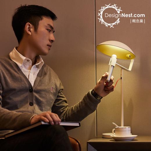 （清仓特惠 少量库存）阿乐乐可FlashLight手电筒台灯流明调光小夜灯创意北欧家居LED灯 商品图4