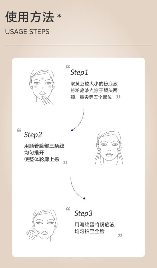 涂出妈生自然好皮粉底液！几乎无粉感、不厚重！细腻通透、奶油肌，水光肌统统不在话下～出门就被夸！质地水💦润、延展性好!遮瑕力强大，边上妆边养肤！敏感肌使用不发红 不闷痘、遮瑕持妆、养肤舒缓～ 商品图9