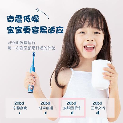 【萌娃卡通趣味！保护宝宝口萌牙】儿童电动牙刷软毛刷3-12岁宝宝智能充电防水牙刷口腔清洁。ry 商品图1