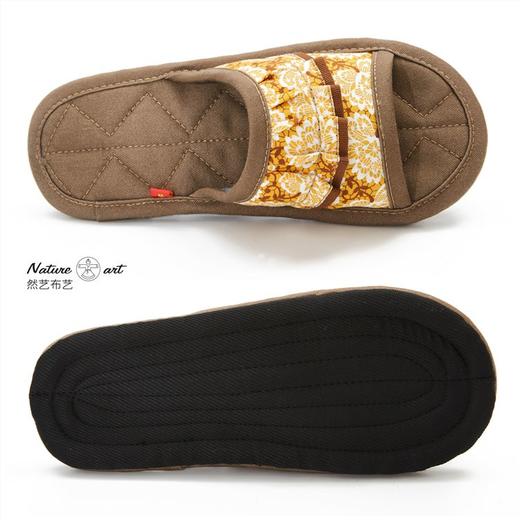 （穿上就不想脱下来）手工千层底超静音软底布艺拖鞋  女款 商品图4