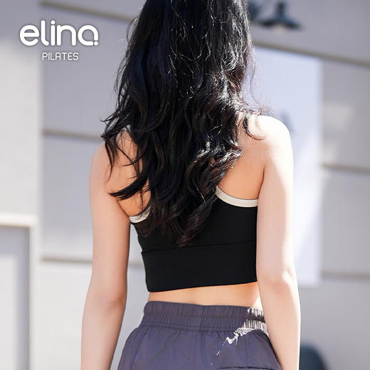 一恋•普拉提 2025春季新款美式复古细肩带运动背心裸感工字瑜伽背心EJY5006 商品图8