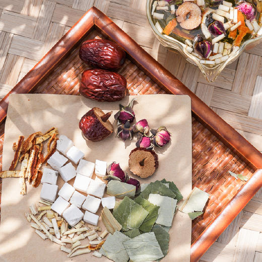 悦身茶 | 不湿态悦身茶饮。六味本草配伍组合花茶。茯苓大枣重瓣红玫瑰橘皮鲜茅根荷叶。10袋泡冲饮易携带 商品图3