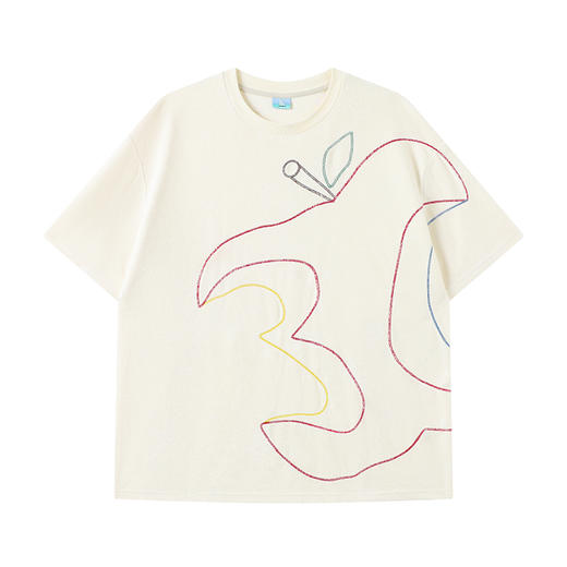 CryingCenter 3C苹果毛巾锁链绣T恤 哭喊中心 商品图5