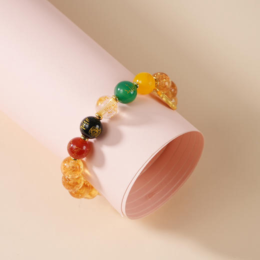 【手串】五路财神金箔琉璃手串 商品图8