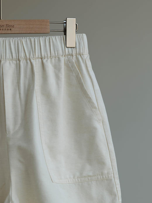 亚麻混纺 宽松简约休闲感衬衣&短裤套装 商品图6