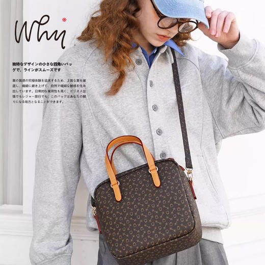 Why经典便当包女士单肩包设计饭盒包修复品WB9008S 商品图1