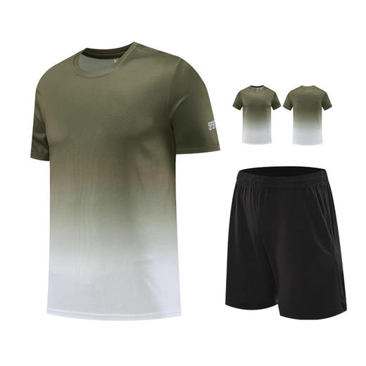 【49元/套】欧若风运动T恤男女夏季速干衣套装 薄款健身衣服篮球训练跑步套装 商品图8