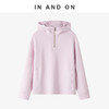 55180  IN AND ON  城市假日 精梳棉休闲半拉链连帽卫衣   商品缩略图1