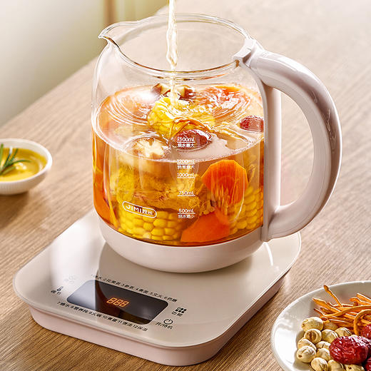 积米钛养身壶，一台=N台！炖品+煲汤+熬粥+甜品+药膳 +花、果茶+温奶等等，全都一壶搞定！ 商品图2