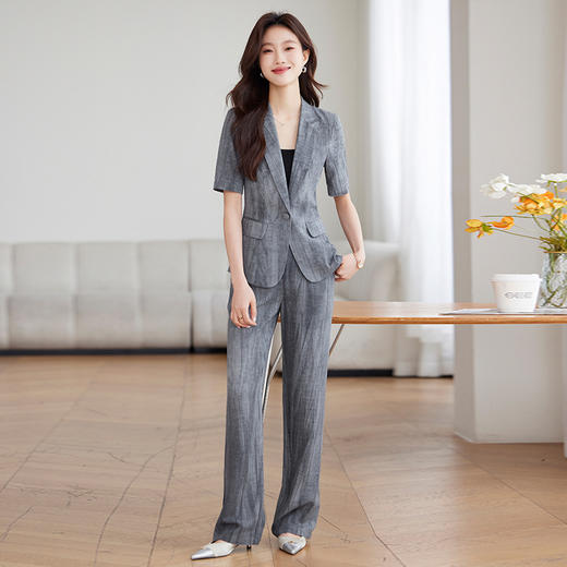 雀说夏季新款高级感通勤显瘦小西服AL8230 商品图2