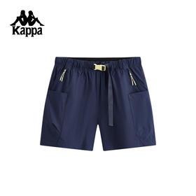 Kappa卡帕背靠背防泼水运动短裤2025新款夏弹力裤子休闲五分裤女K0F42DY83