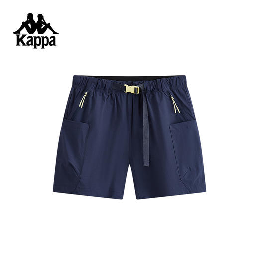 Kappa卡帕背靠背防泼水运动短裤2025新款夏弹力裤子休闲五分裤女K0F42DY83 商品图0