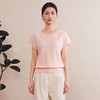 【自】全新升级【铂金会员165/天猫219/差价54】(00604) 洛诗琳夏季新款短袖T恤女韩版圆领时尚休闲百搭套头针织上衣 商品缩略图2