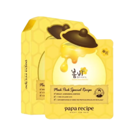 KJ 预售四月内购春雨Papa recipe蜂蜜保湿补水面膜10片