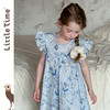 连衣裙法式小众甜美木耳边飞飞袖碎花衬衫女童2025春夏新款 商品缩略图0