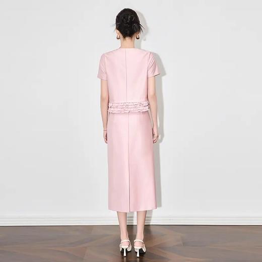 【高货wl】全新升级【铂金会员367/天猫489/差价122】(99700) 洛诗琳雅致独特欧若风花边拼接上衣时尚气质半身裙女套装 商品图1