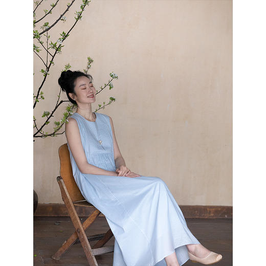 牧衣游原创 机绣纯棉无袖连衣裙 限量福利款 星辰思不支持会员折 商品图2