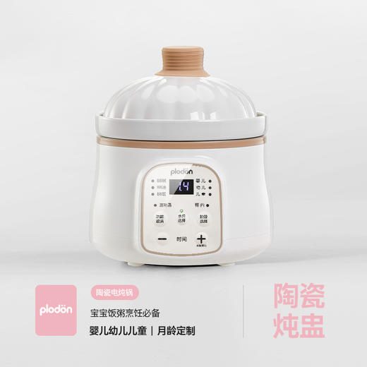 【小家电】浦利顿电炖锅婴儿辅食锅电炖盅宝宝bb煲煮粥全自动家用陶瓷煲汤锅 0.5L 南瓜煲PLD-DG10A HF 商品图0