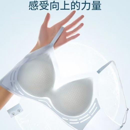 【黑科技❗超薄冰丝无痕内衣】液态果冻条智能软提拉，隐形挺拔向中心聚拢，360°全面透光无负担，小胸聚拢防下垂上托固定杯凉感美背文胸罩QQ 商品图1