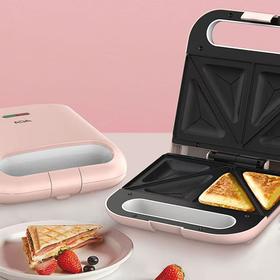 ACA三明治轻食机早餐机多功能双盘家用吐司烤面包电饼铛便捷早餐