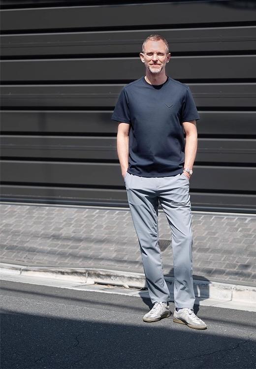 正品出口意大利匹马棉液氨透气简约男士百搭T恤 商品图6