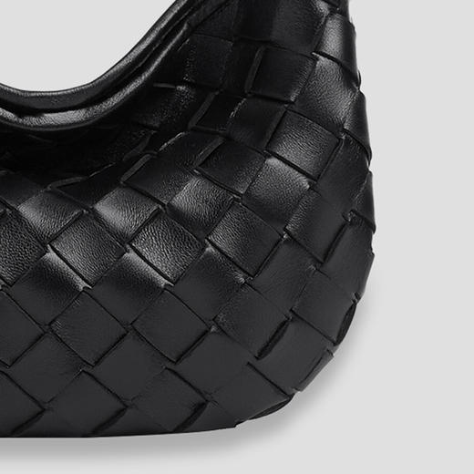 ROMI STUDIO经典百搭纯手工编织沙丁鱼手柄手拎斜跨包包23AWB010 商品图3