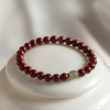 丁摩 原矿高含量朱砂透光和田玉手链情侣古风本命年礼物男女5ZF-1 商品缩略图5