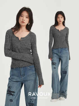 智感美学|V领衫的显瘦公式