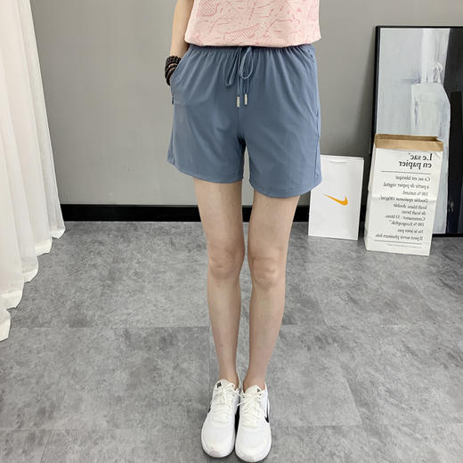 健身速干短裤女夏季冰丝薄款户外松紧宽松运动跑步透气休闲裤男22000-CC 商品图0