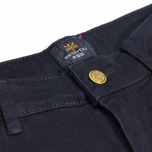 半身缘女裤 春季修身透气弹性微喇牛仔裤251202M10102793 商品图4