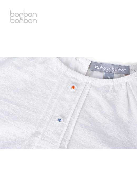 米白撞色打揽上衣 商品图2