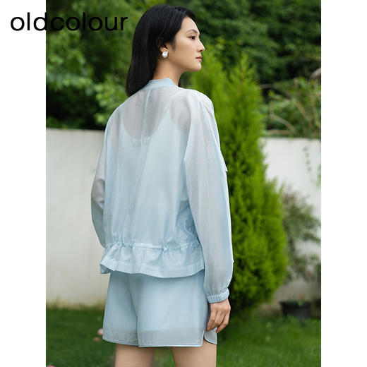 oldcolour夏季新款小清新简约气质休闲宽松防晒套装女Q221401A1 商品图4